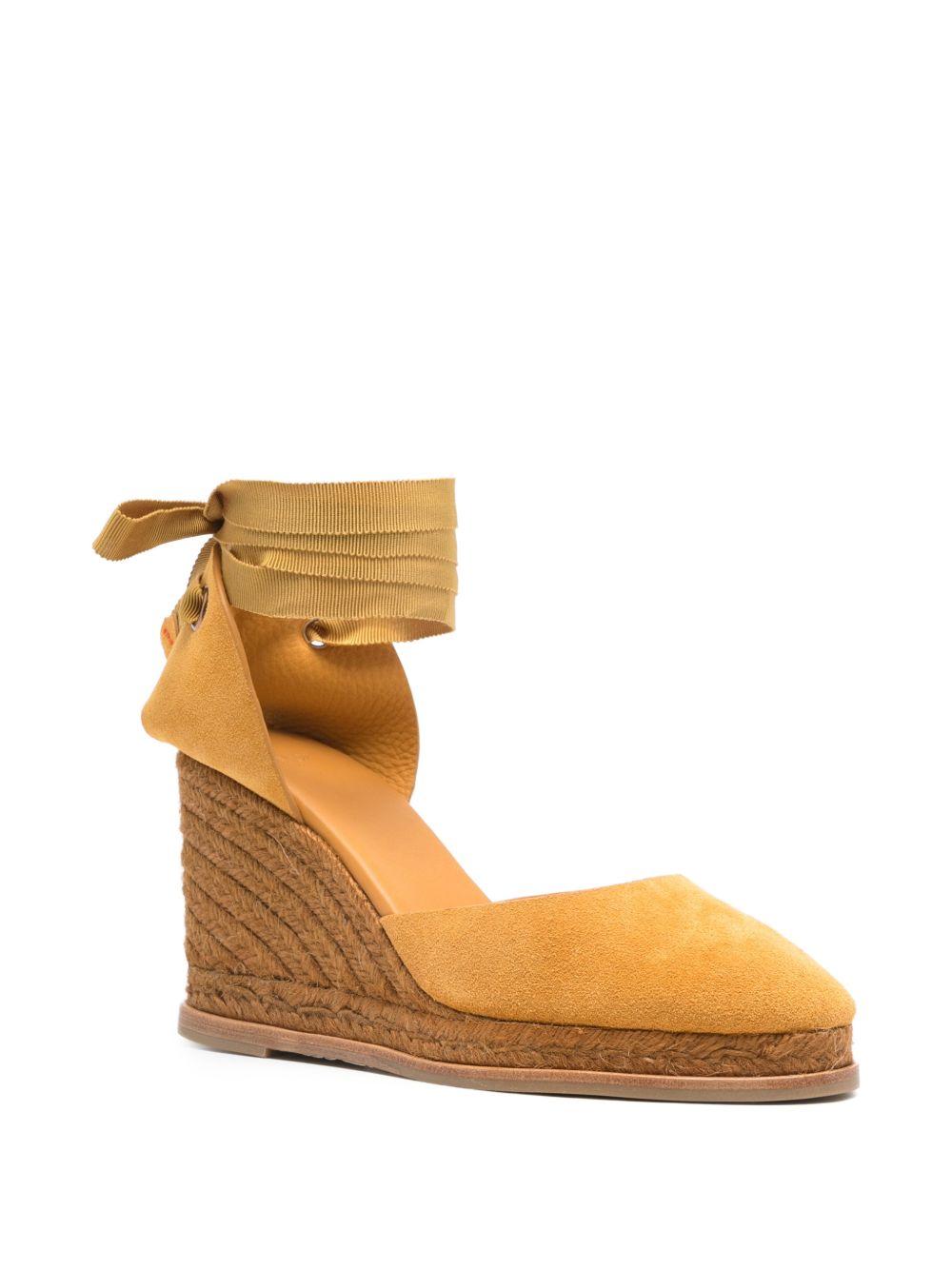 Espadrillas con zeppa in marrone Castañer - donna 