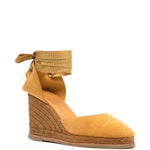 Espadrillas con zeppa in marrone Castañer - donna 