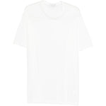 T-shirt a maniche corte in bainco Yohji yamamoto - uomo 