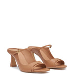 Mules Rania 70 in pelle rosa cipria 