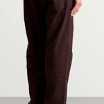 pantaloni dritti floyde in marrone carhartt wip - uomo 