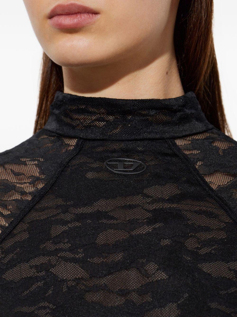 Body in pizzo vivian-utlt in nero Diesel - donna 