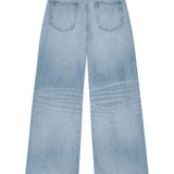 Jeans con baffatura in azzurro Ganni - donna 