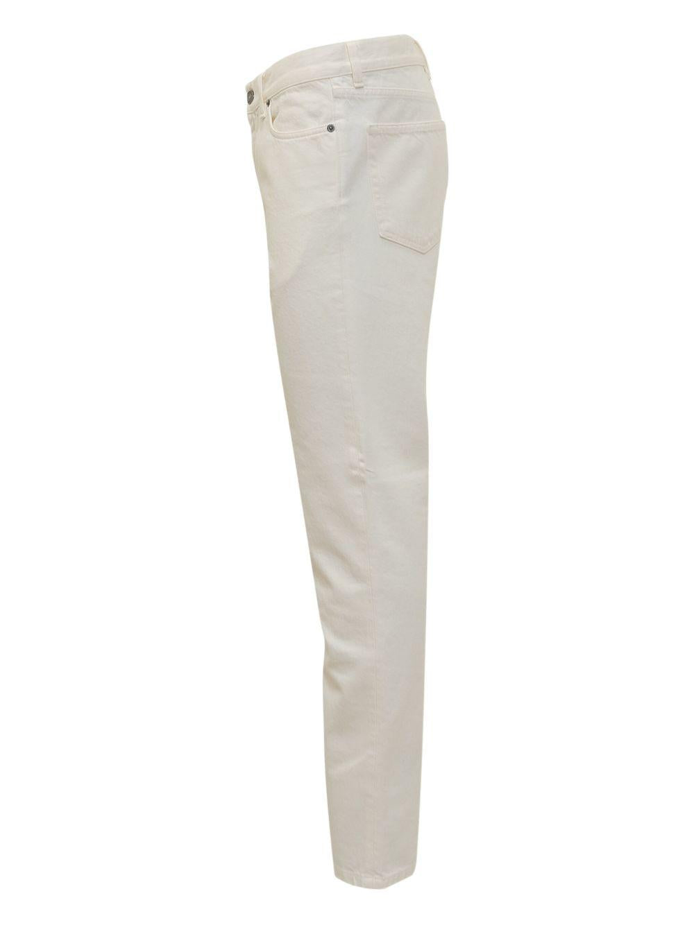 Jeans dritti in avorio Zegna - uomo 
