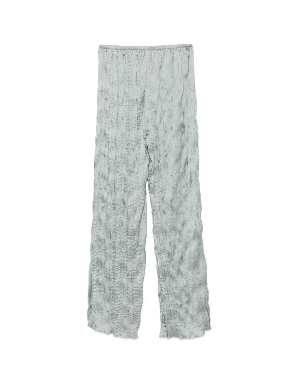 PANTALONI EFFETTO STROPICCIATO IN AZZURRO STAUD - DONNA 