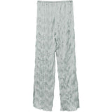 PANTALONI EFFETTO STROPICCIATO IN AZZURRO STAUD - DONNA 