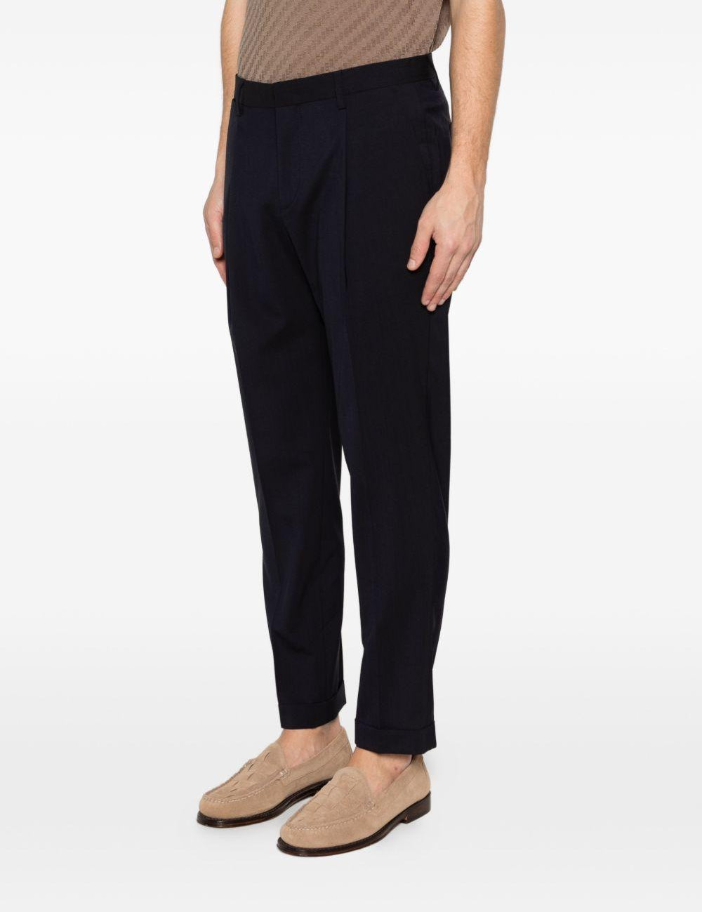 Pantaloni tiberio con pieghe in blu Briglia 1949 - uomo 