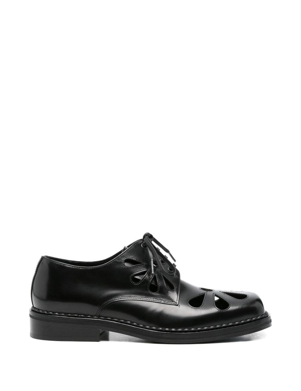Derby con lacci in nero Simone rocha - uomo 