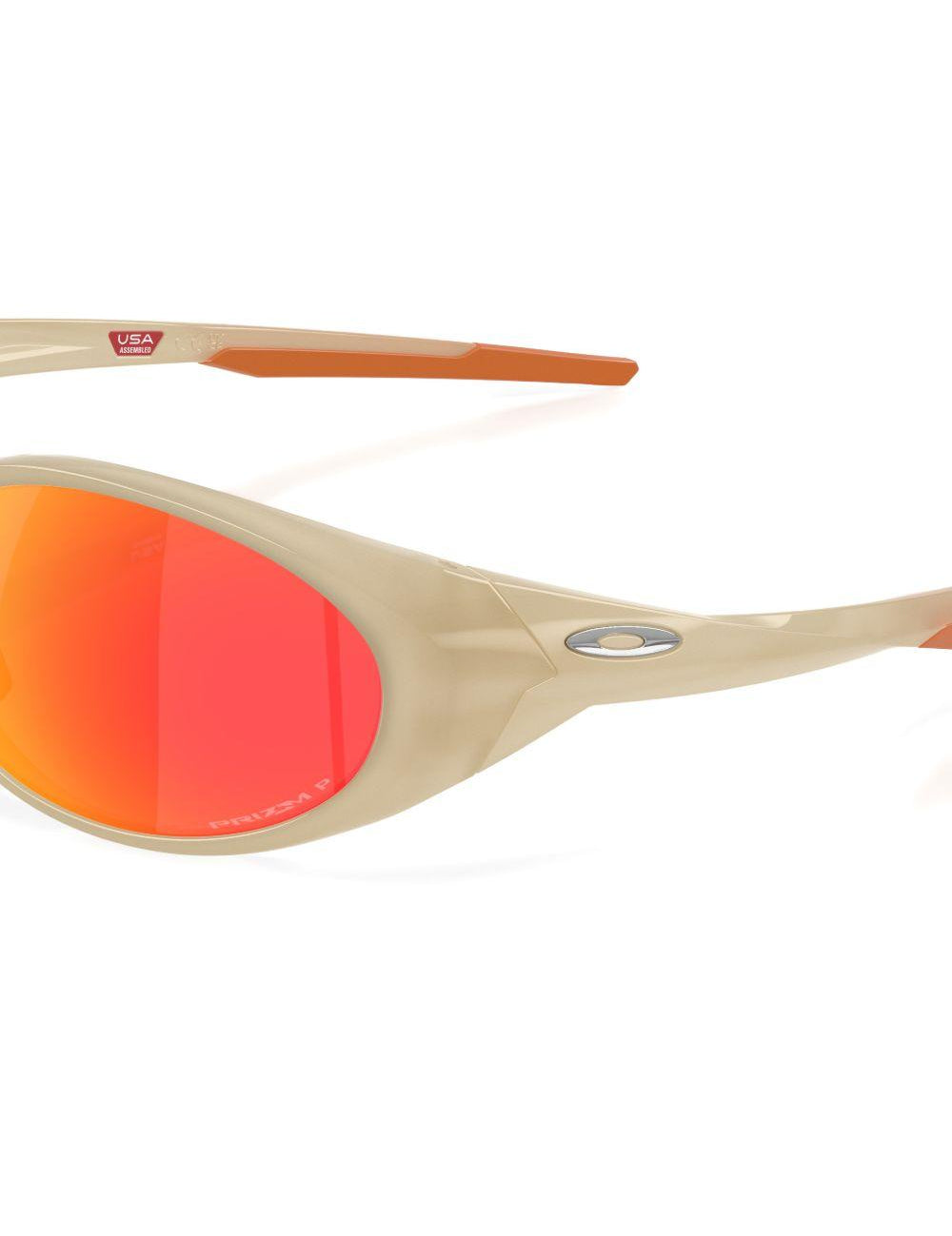 occhiali da sole ovali con lente rossa oakley - unisex 