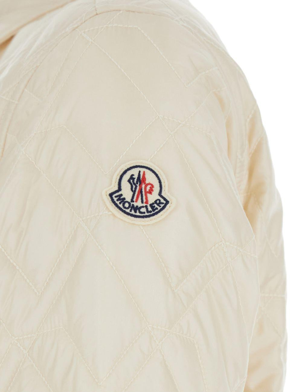 Giacca-camicia con design trapuntato in crema Moncler - donna 