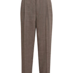 Pantaloni plissé in marrone Brunello cucinelli - uomo 