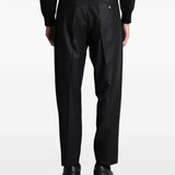 Pantaloni a gamba dritta albert in nero Grayed - uomo 