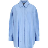 Camcia a maniche lunghe in blu 