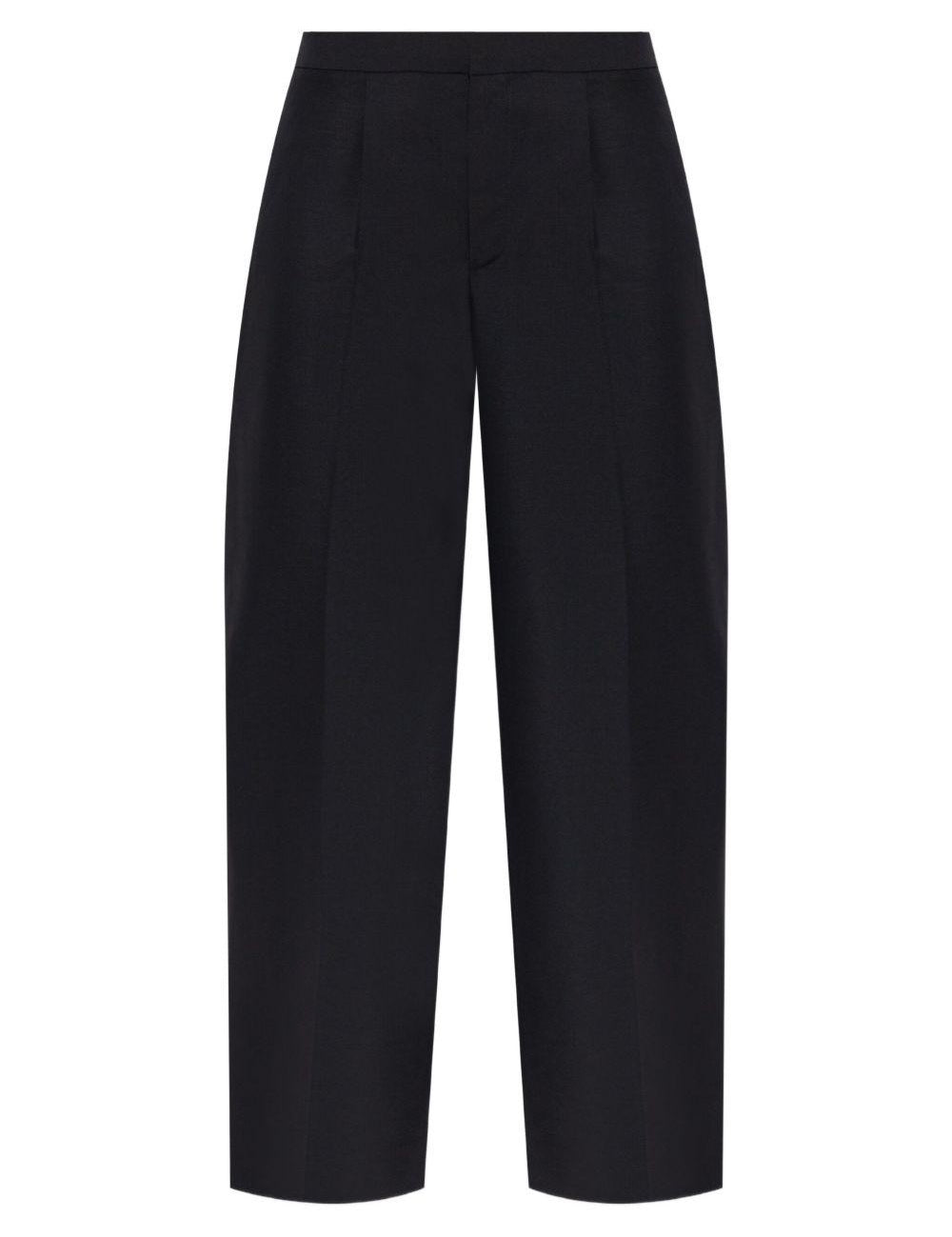 Pantaloni sartoriali a vita media in nero Alexander wang - donna 
