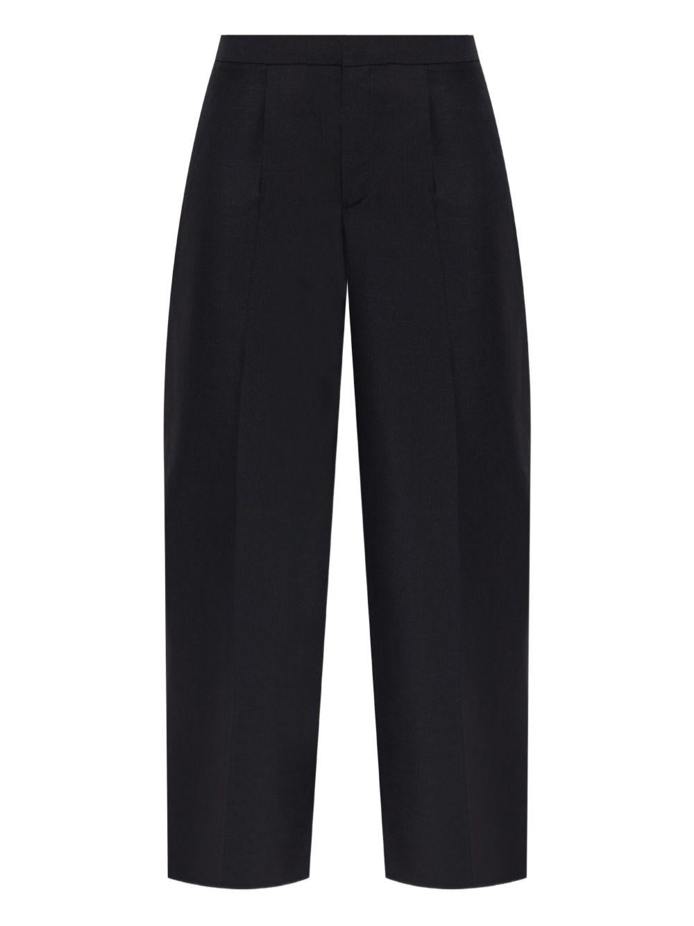 Pantaloni sartoriali a vita media in nero Alexander wang - donna 