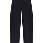 Pantaloni sartoriali a vita media in nero Alexander wang - donna 