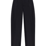 Pantaloni sartoriali a vita media in nero Alexander wang - donna 