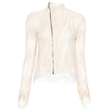 Giacca Naska Gary con paillettes in avorio Rick Owens Lilies - donna 