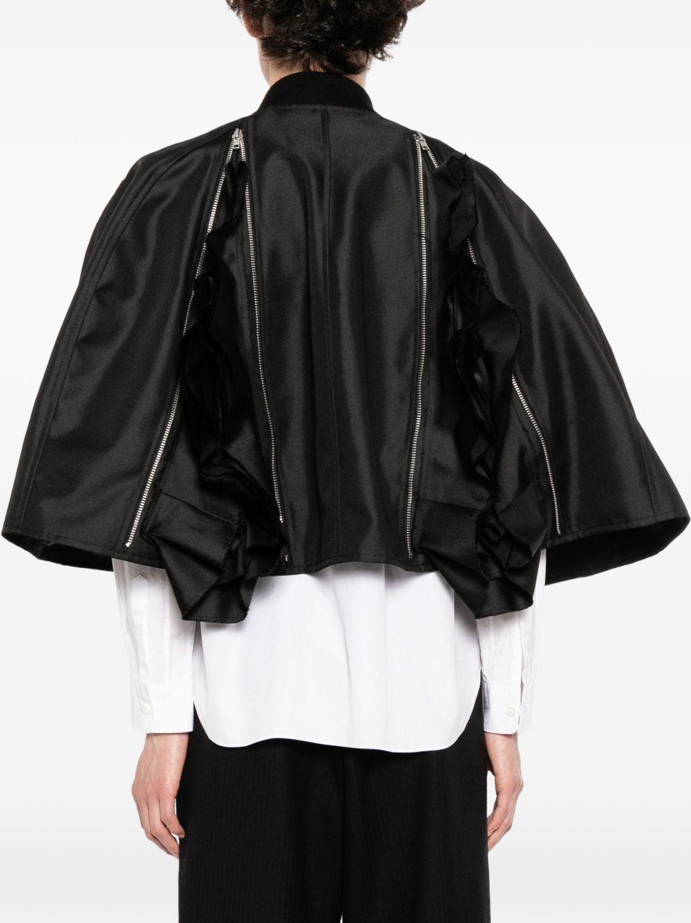 Giacca crop con zip in nero Comme des garcons homme plus - uomo 