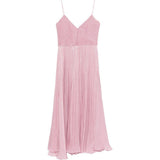 Abito maxi plisettato in lilla Costarellos - donna 