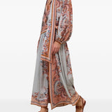 Blusa con stampa paisley aster multicolore 