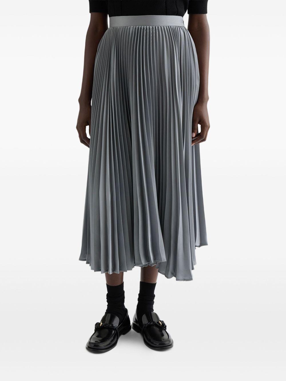 Gonna midi plissettata in grigio Jil Sander - donna 