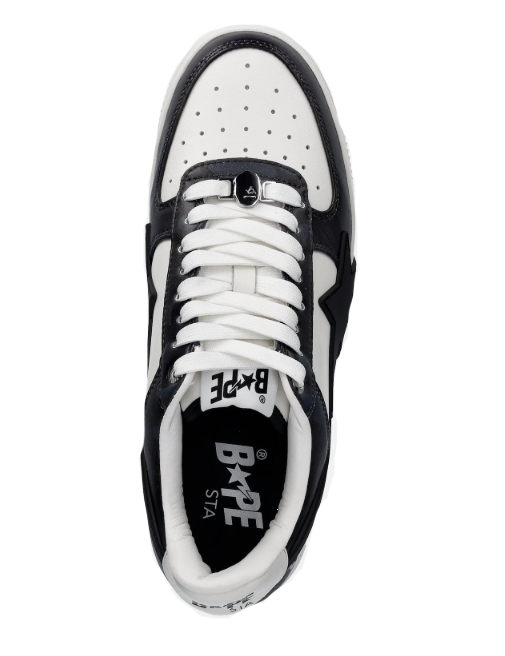 Sneakers basse sta #1 m2 in bianco e nero A Bathing Ape - uomo 