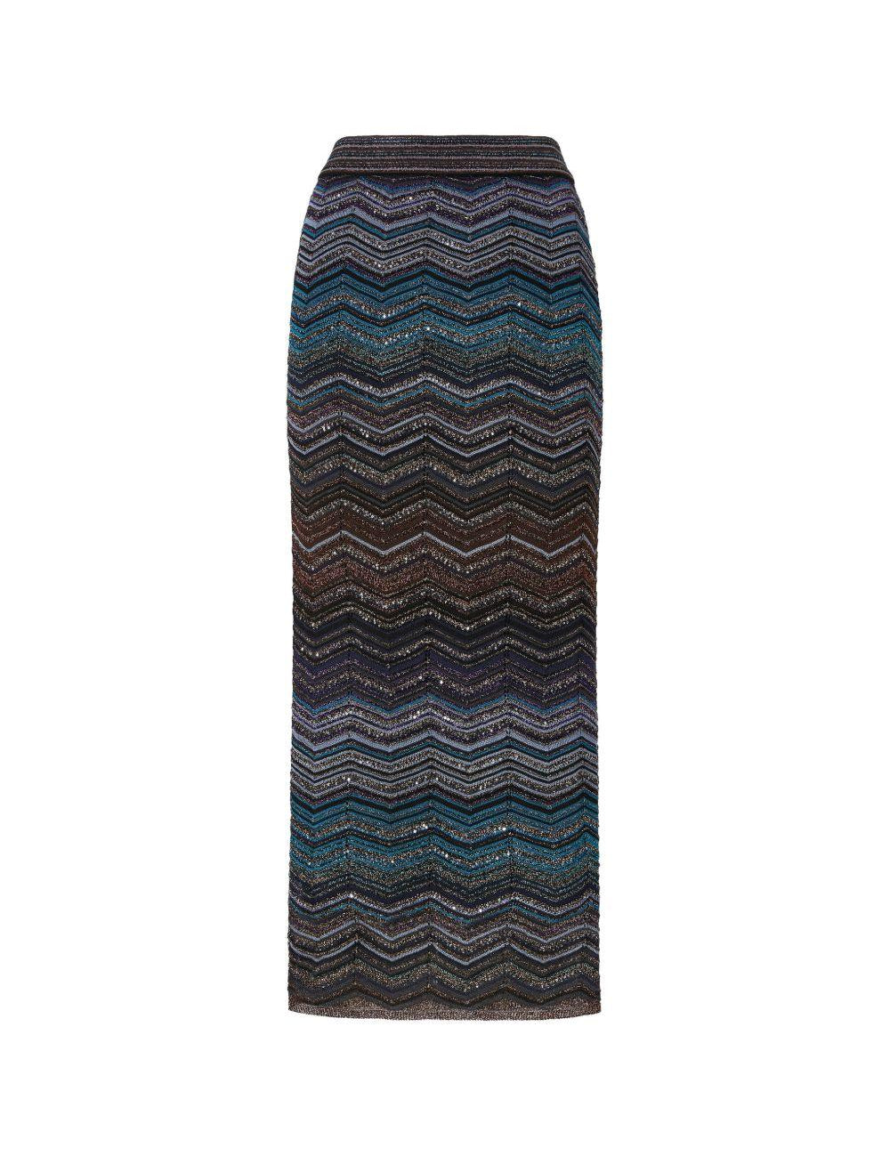 Gonna maxi motivo chevron multicolor Missoni - donna 