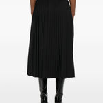 Gonna midi plissettata con cintura in nero Maxmara sportmax - donna 