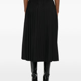 Gonna midi plissettata con cintura in nero Maxmara sportmax - donna 
