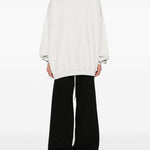 Felpa hun in bianco Rick owens drkshdw - uomo 