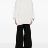 Felpa hun in bianco Rick owens drkshdw - uomo 