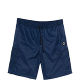 Pantaloncini con logo e toppa in blu Kenzo - uomo 