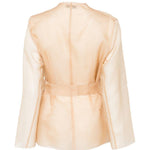 Giacca con scollo a v e cintura in beige Antonelli - donna 