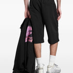Pantaloncini con cintura e tasche con zip in nero Oamc peacemaker - uomo 