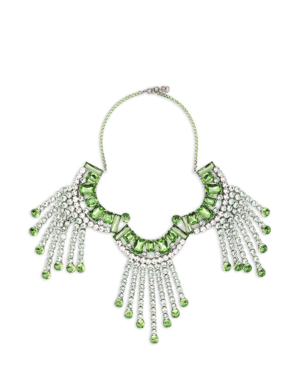 Collana con cristalli in verde Dries van noten - donna 