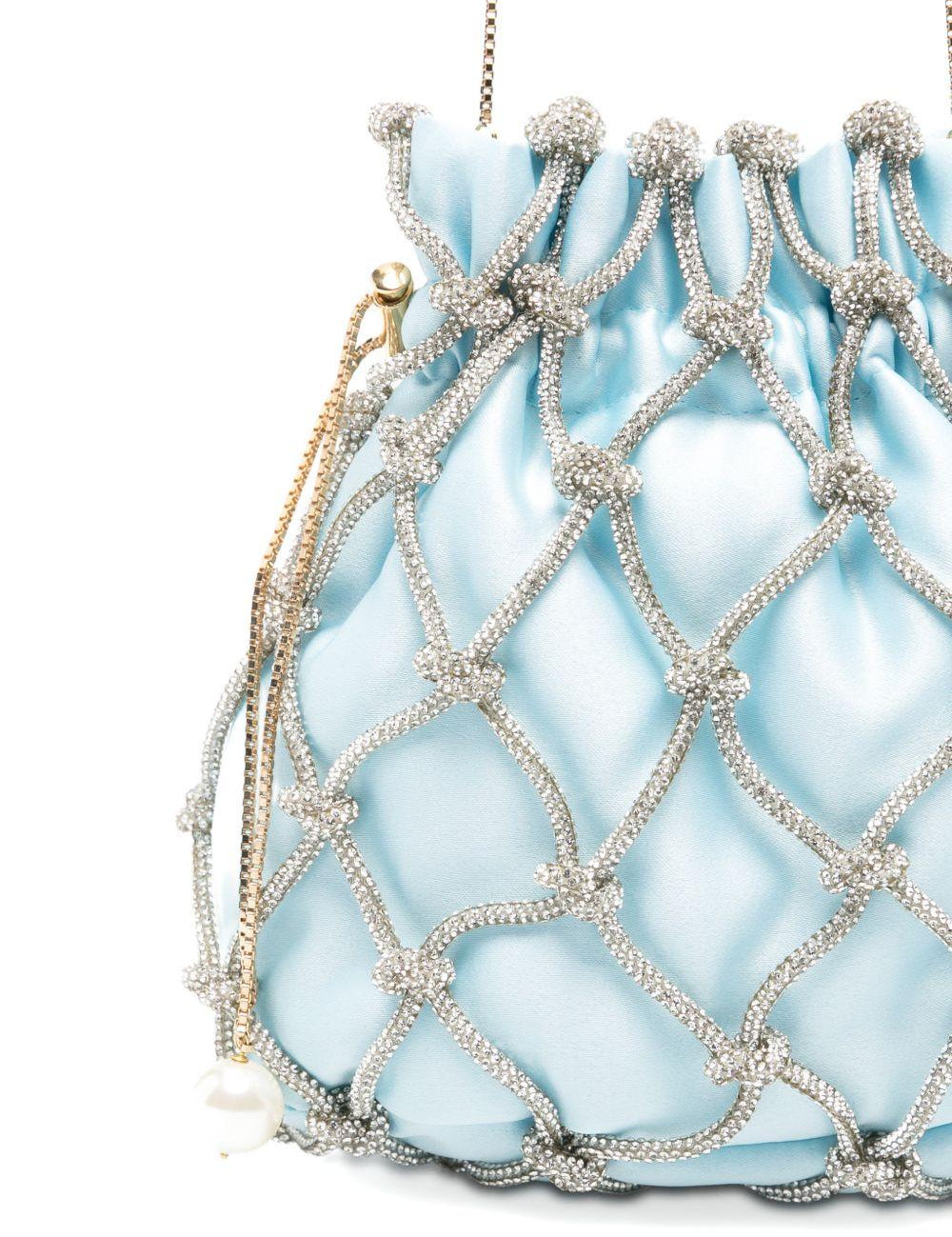 Borsa Selene Capri con cristalli in blu Rosantica - donna<BR/><BR/> 