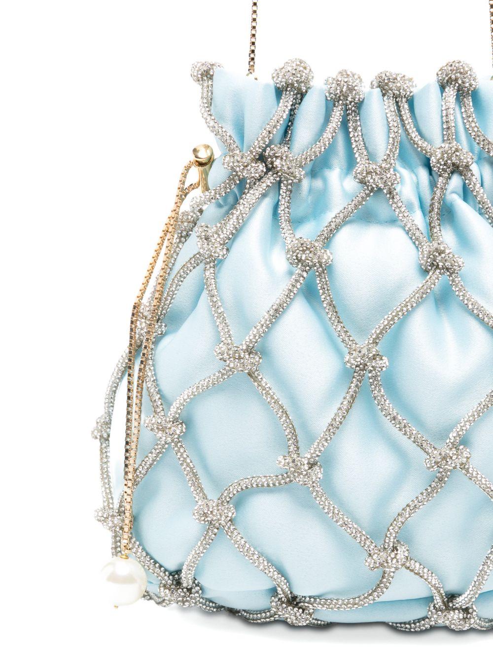 Borsa Selene Capri con cristalli in blu Rosantica - donna<BR/><BR/> 