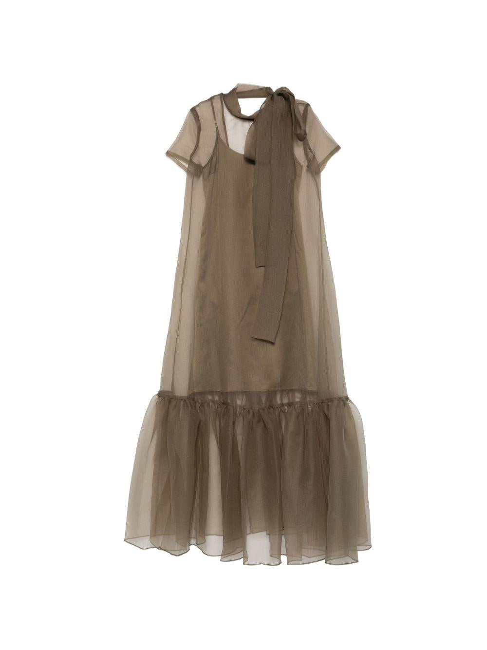 Abito calluna calluna in grigio talpa Staud - donna 