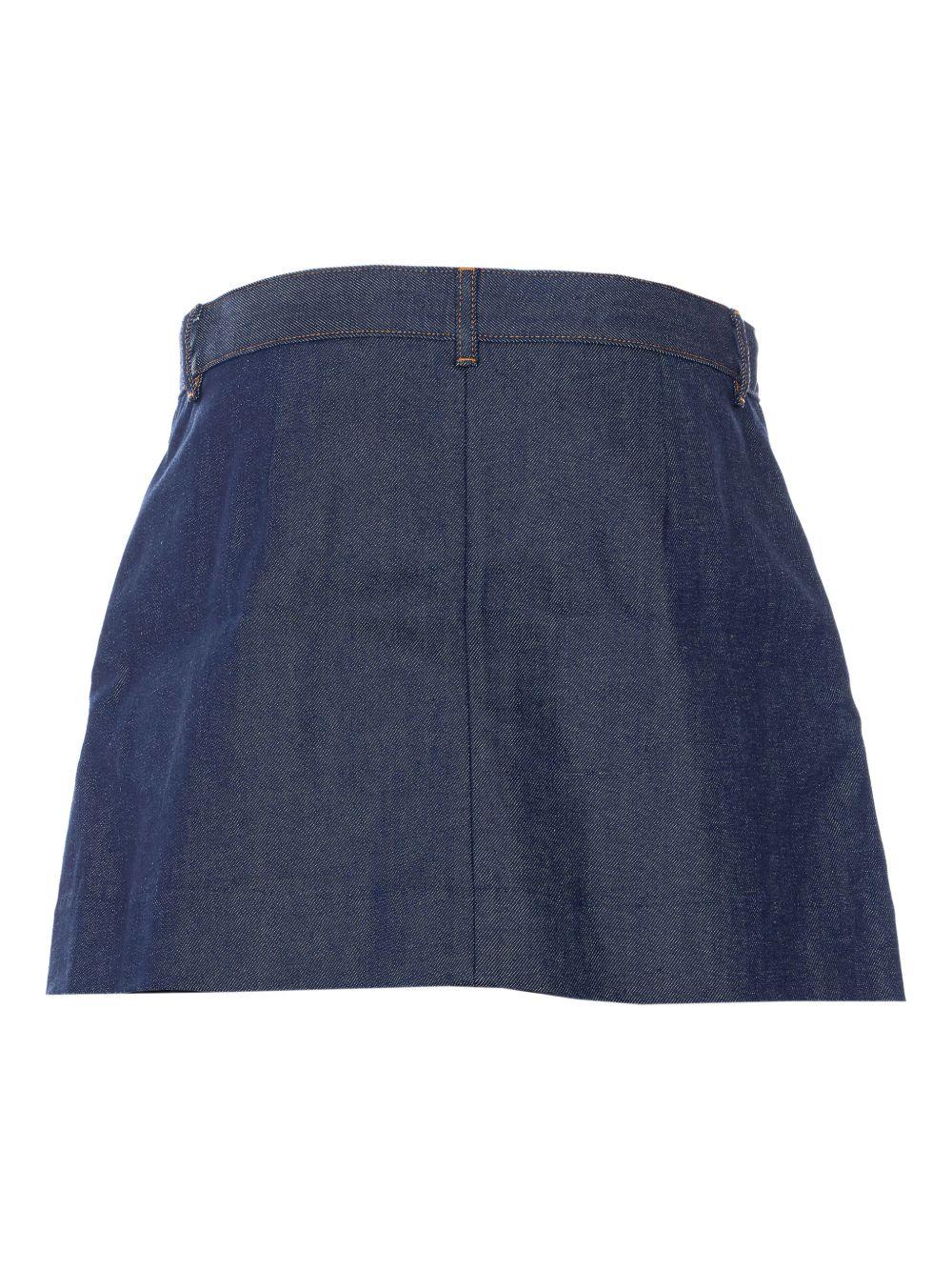 Minigonna con pieghe in blu A.P.C. - donna 