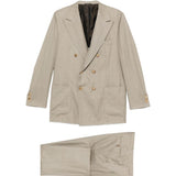 Completo doppiopetto in verde Kiton - uomo 