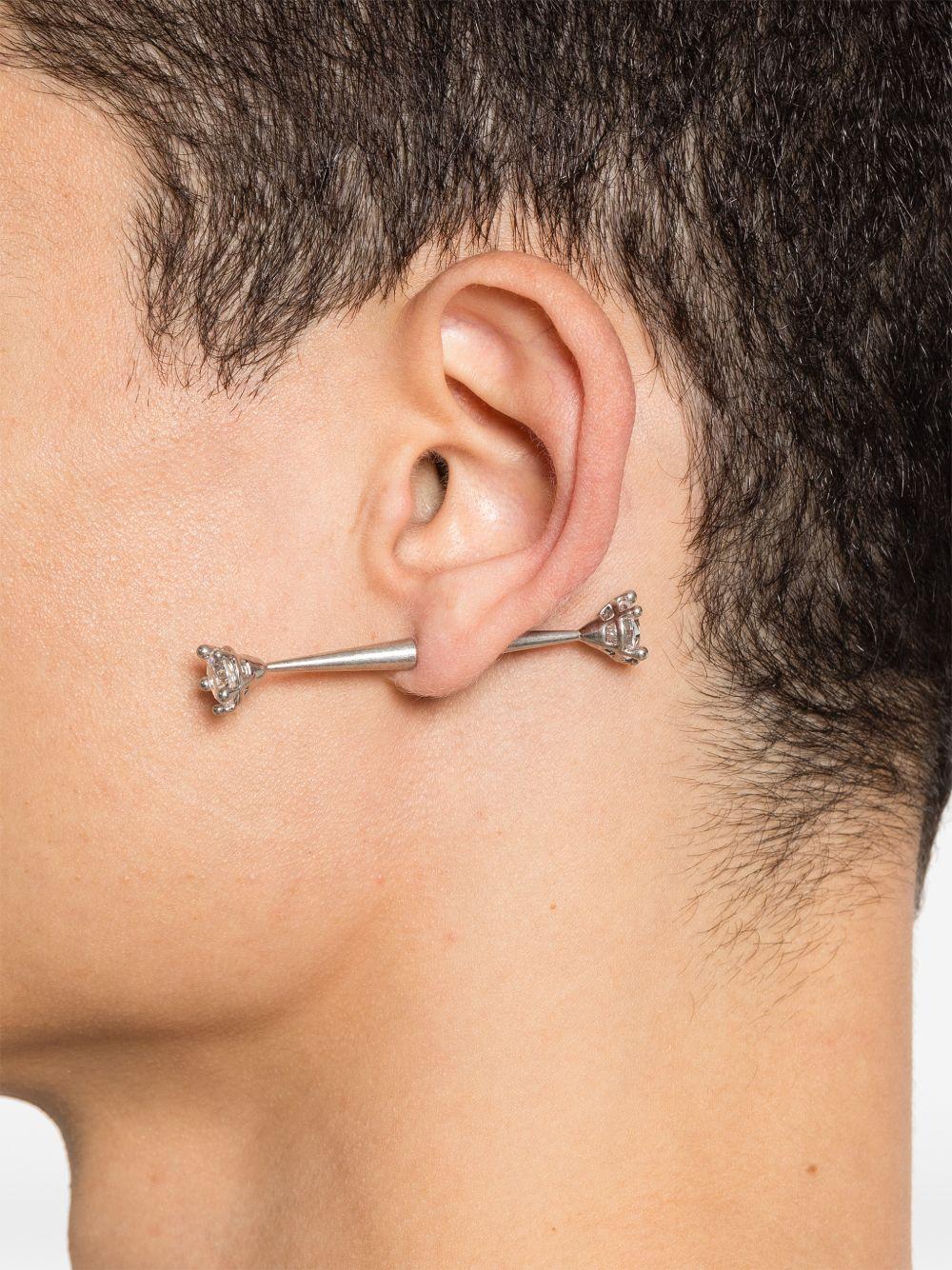 Orecchino diamant in argento Panconesi - unisex 
