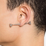 Orecchino diamant in argento Panconesi - unisex 