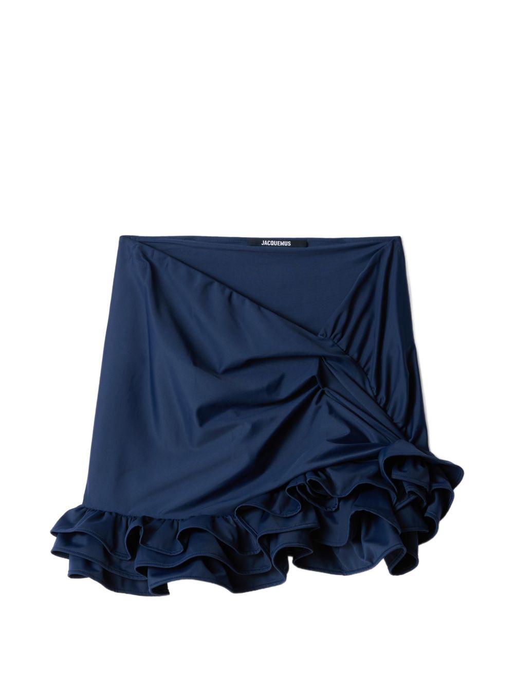 Minigonna la mini jupe playa in blu Jacquemus - donna 