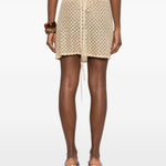 Gonna mini copricostume in dorato Missoni - donna 