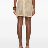 Gonna mini copricostume in dorato Missoni - donna 