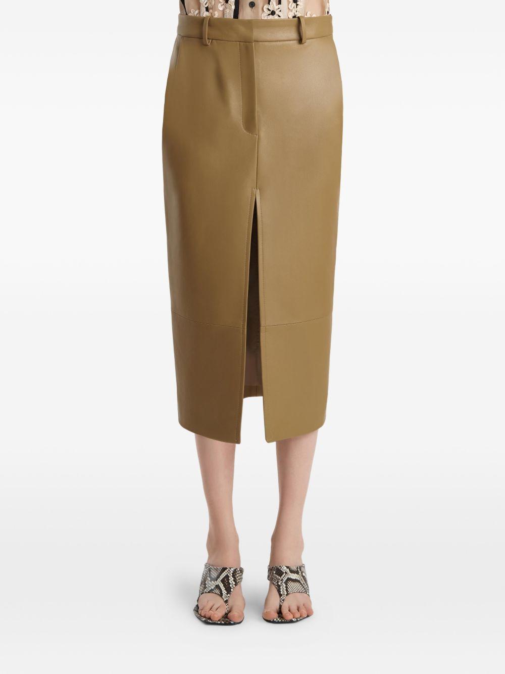 Gonna a matita Winton in marrone Khaite - donna 