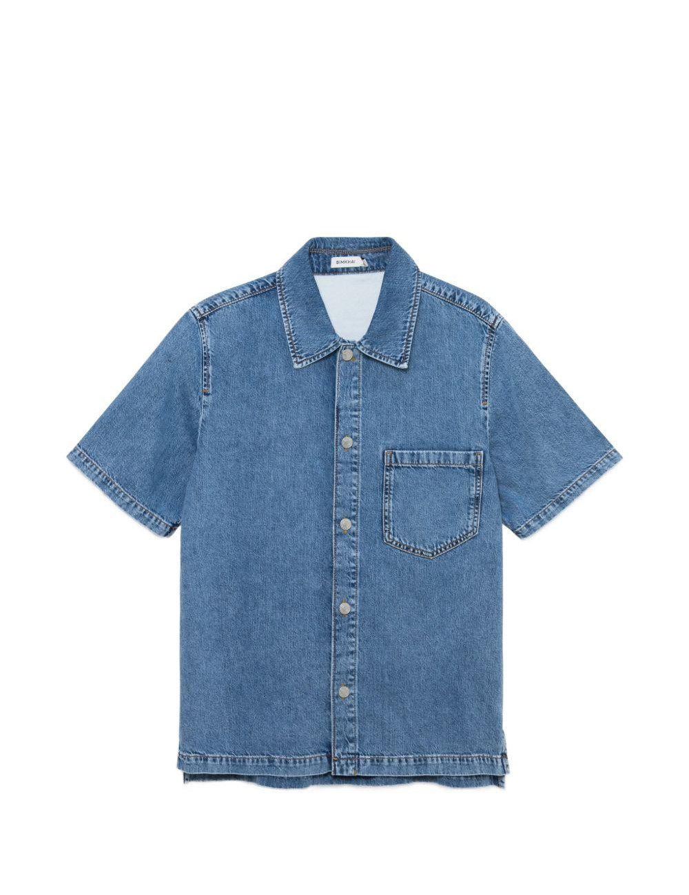 Camicia denim in blu Simkhai - uomo 