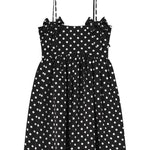 Abito mini a pois in nero Ganni - donna 
