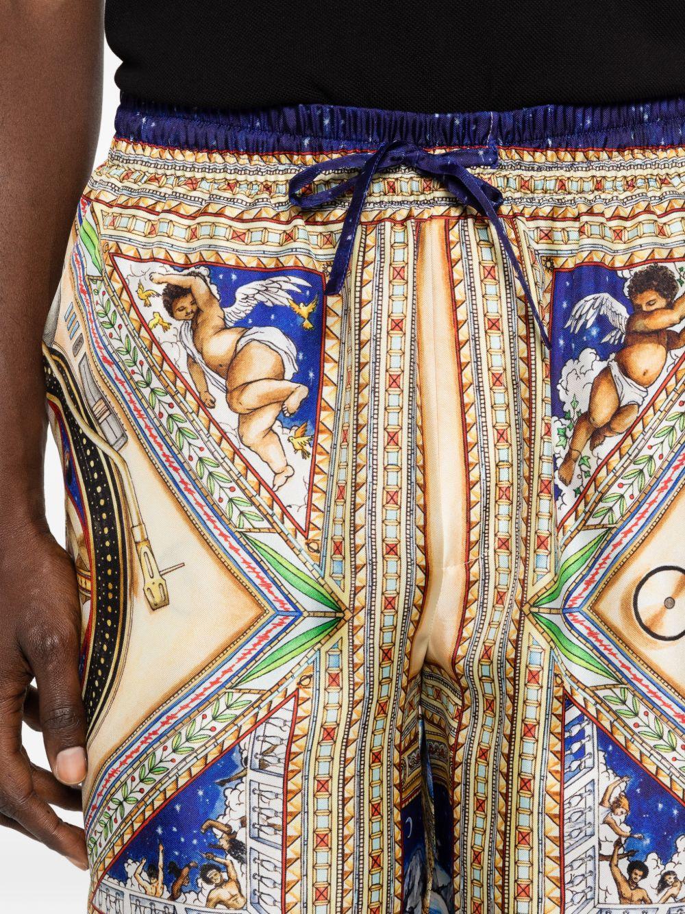 Pantaloncini con coulisse in multicolore Casablanca - uomo 